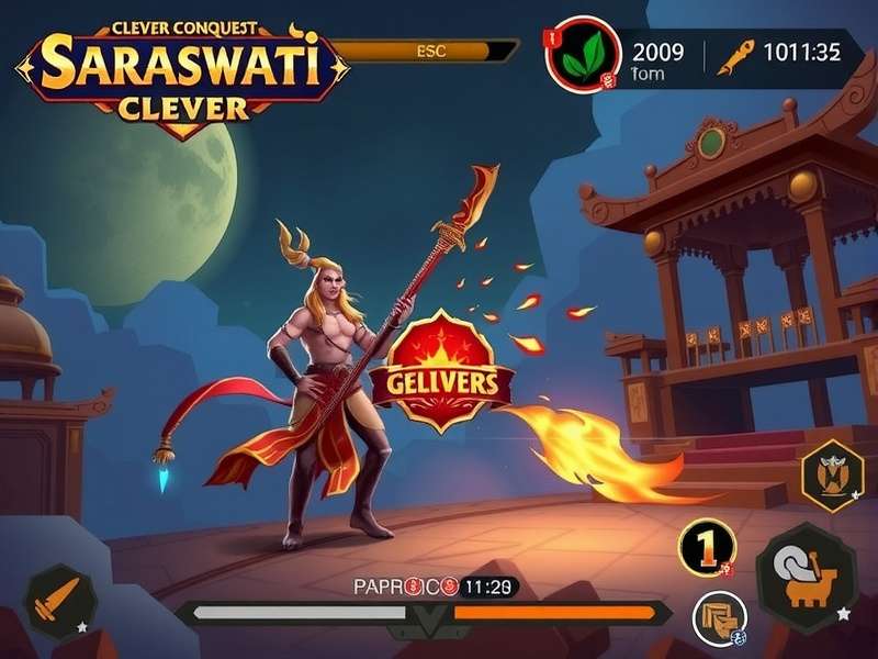 Saraswati Clever Conquest battle scene